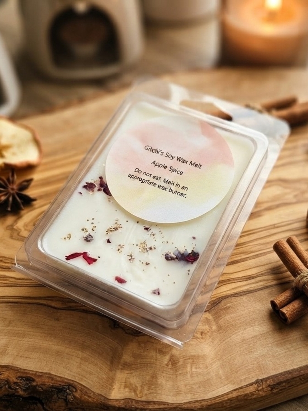 Soy Wax Melt - Apple Spice (White)